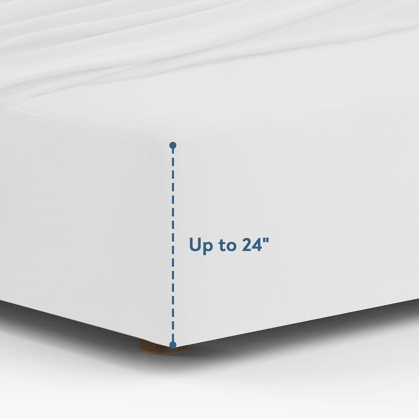 Queen Sheet Set for Air Mattress - 4 Piece Queen Sheet Set Deep Pocket Up to 24 Inches