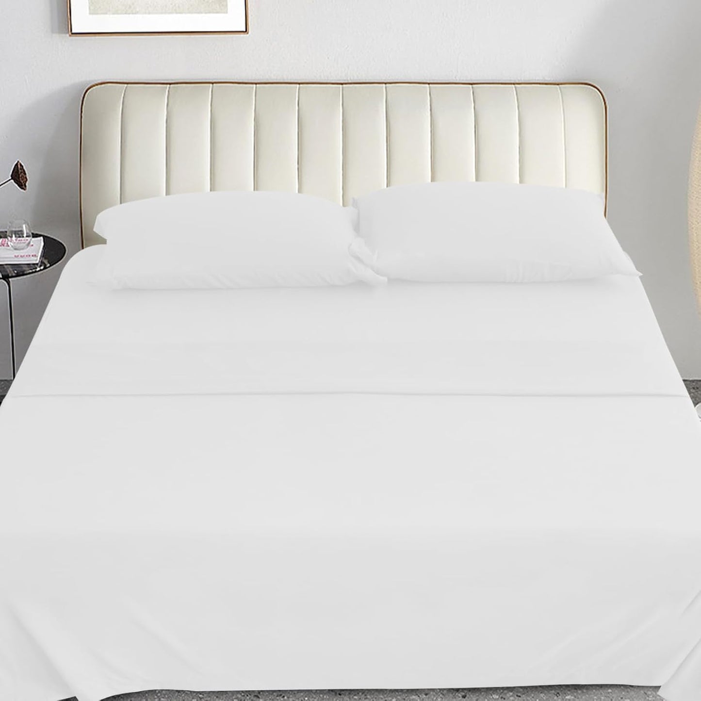 Queen Sheet Set for Air Mattress - 4 Piece Queen Sheet Set Deep Pocket Up to 24 Inches