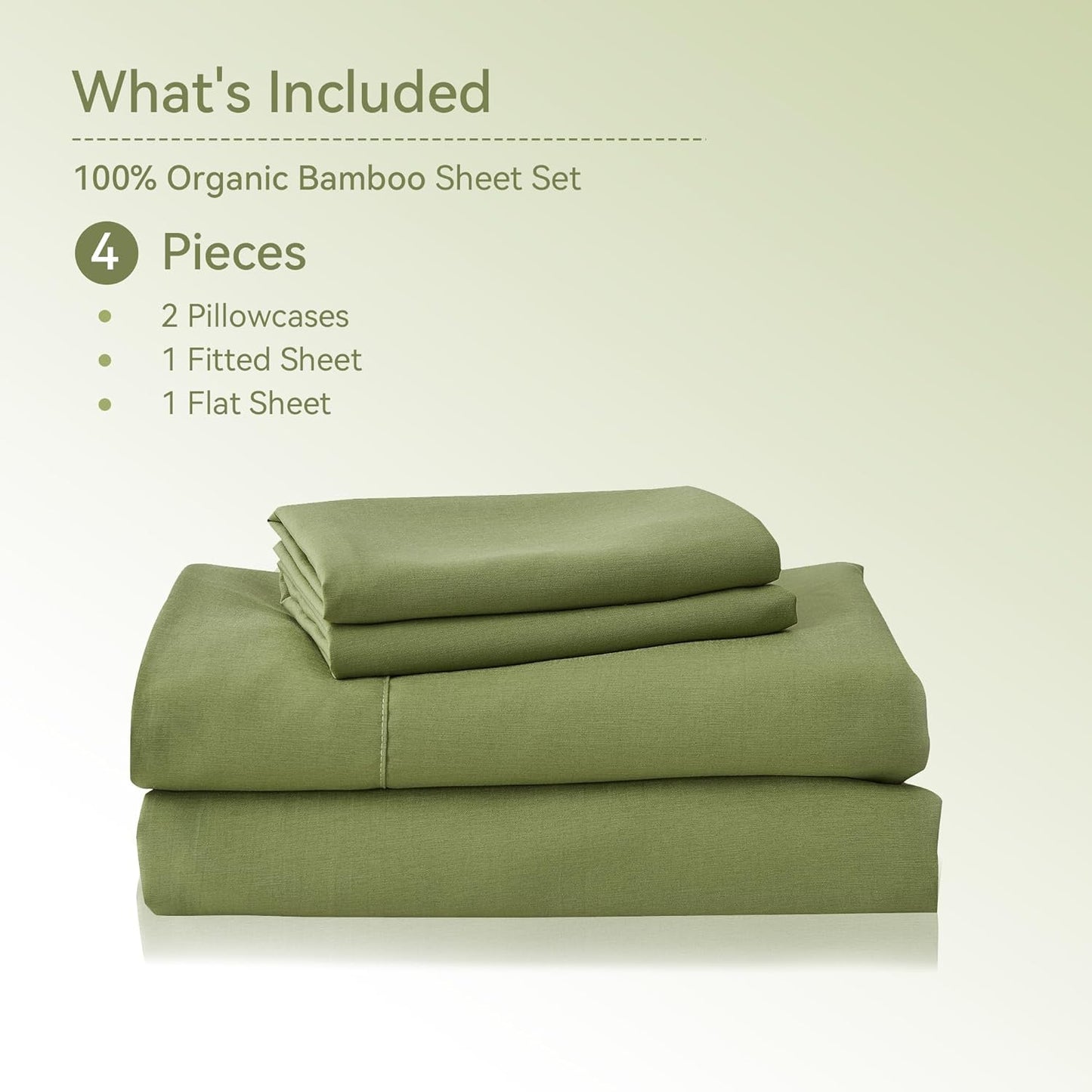 4 Pieces Cooling Queen Sheets Set, Breathable & Wrinkle Free - 16" Deep Pockets Bedding Sheets & Pillowcases
