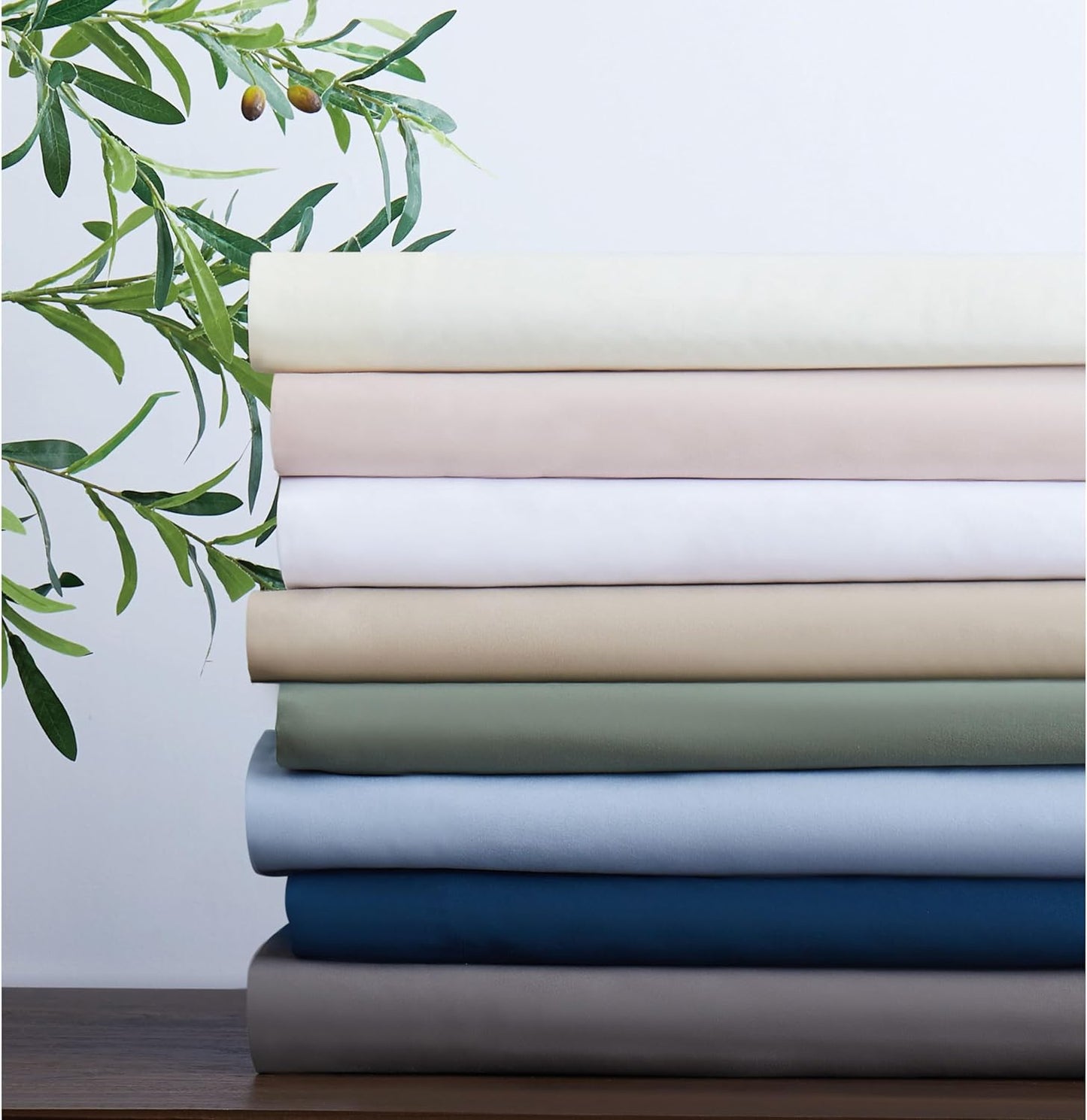 Solid Khaki Twin XL 4-Piece Sheet Set – Soft, Durable, and Stylish
