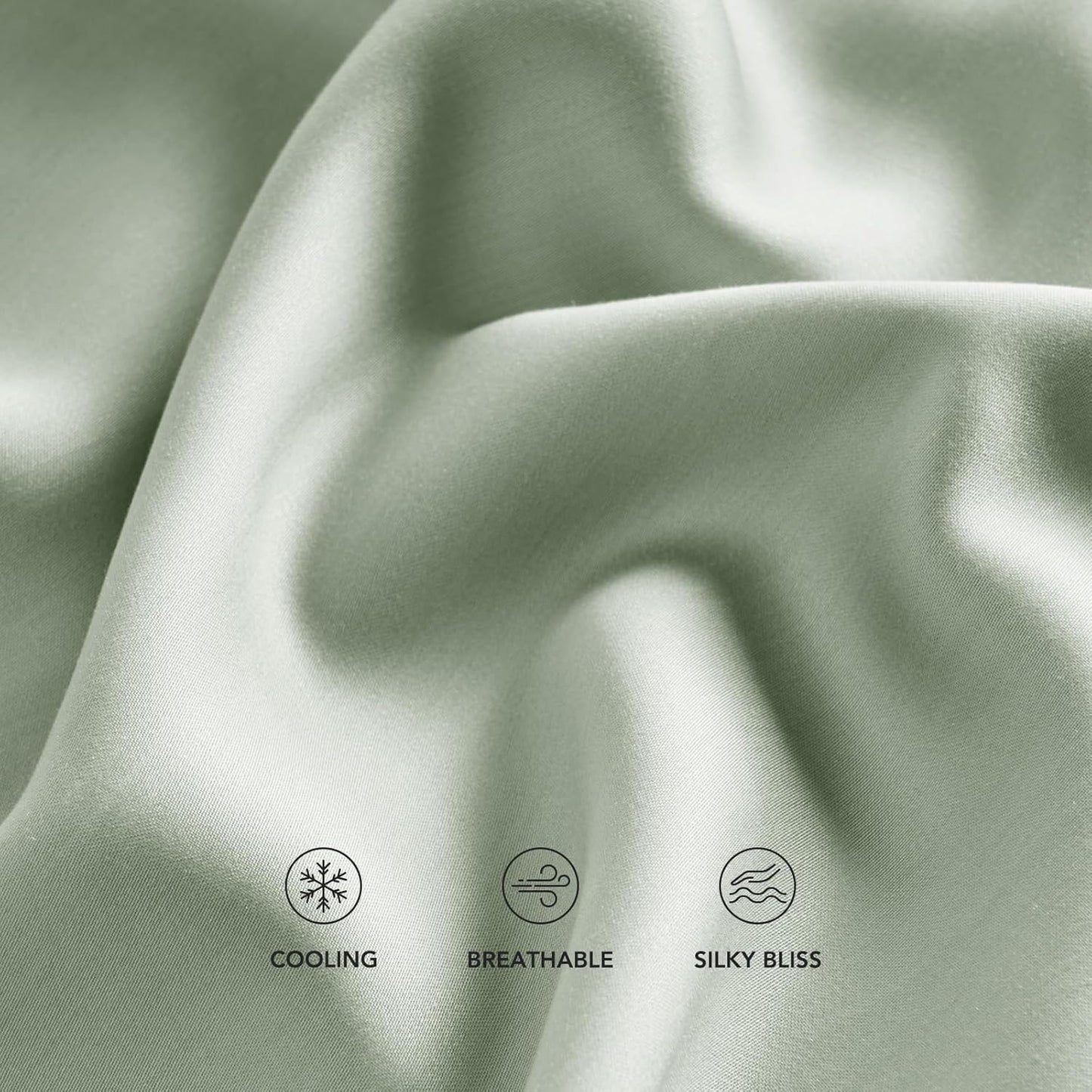 Sheet Set King Size 4 Pieces，Soft Cooling Bed Sheets for Hot Sleepers